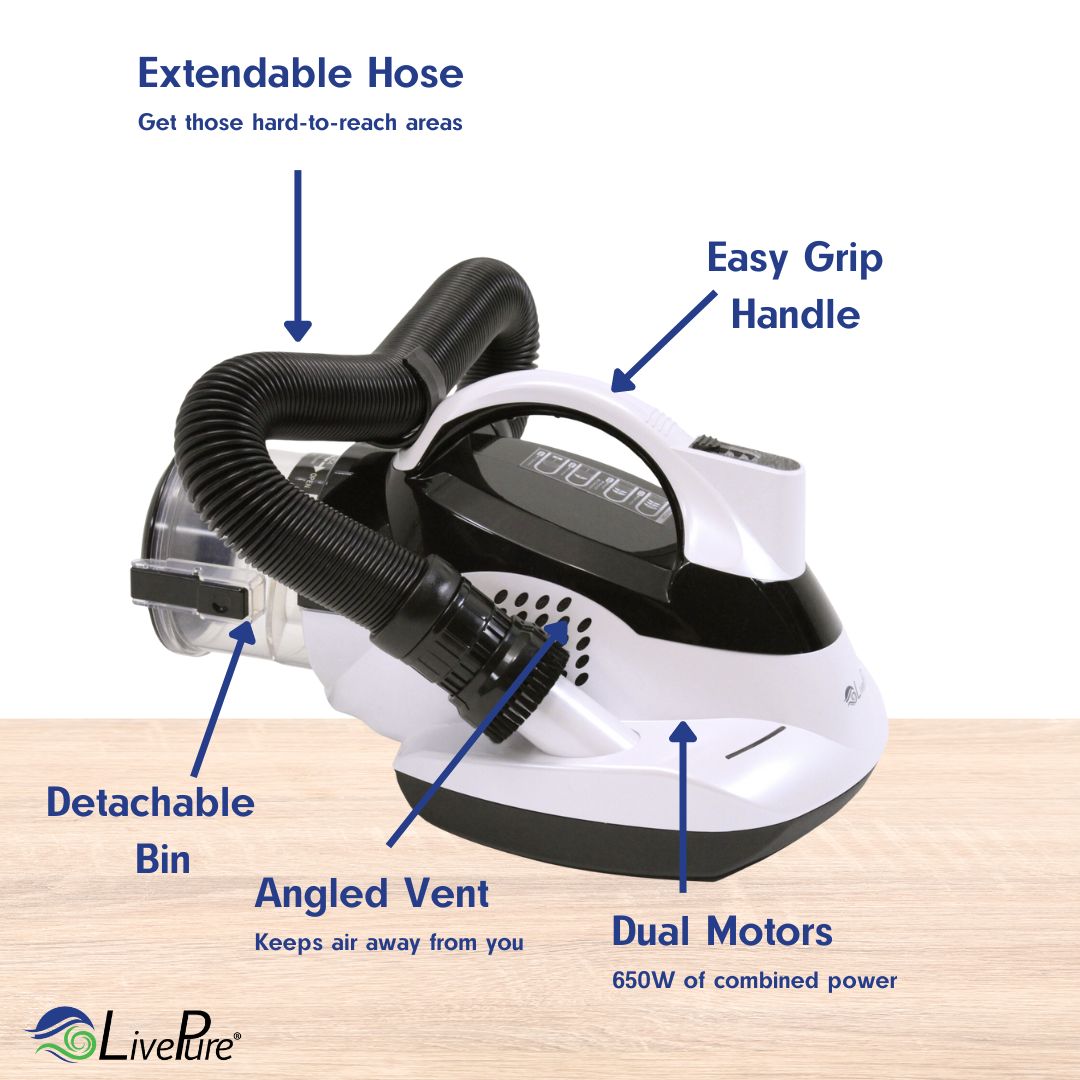 Ultramite UVC Dust Mite HEPA Vacuum & Fabric Sanitizer LP5000DMVC