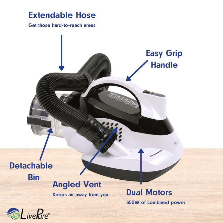 Ultramite UVC Dust Mite HEPA Vacuum & Fabric Sanitizer LP5000DMVC