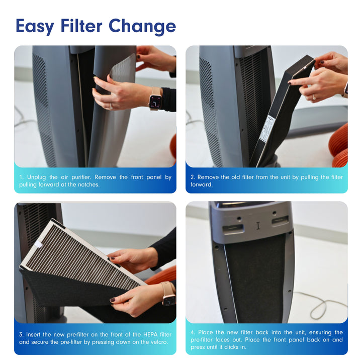 Sierra Series Digital Tall Tower Air Purifier with Permanent Filtration LP270THP