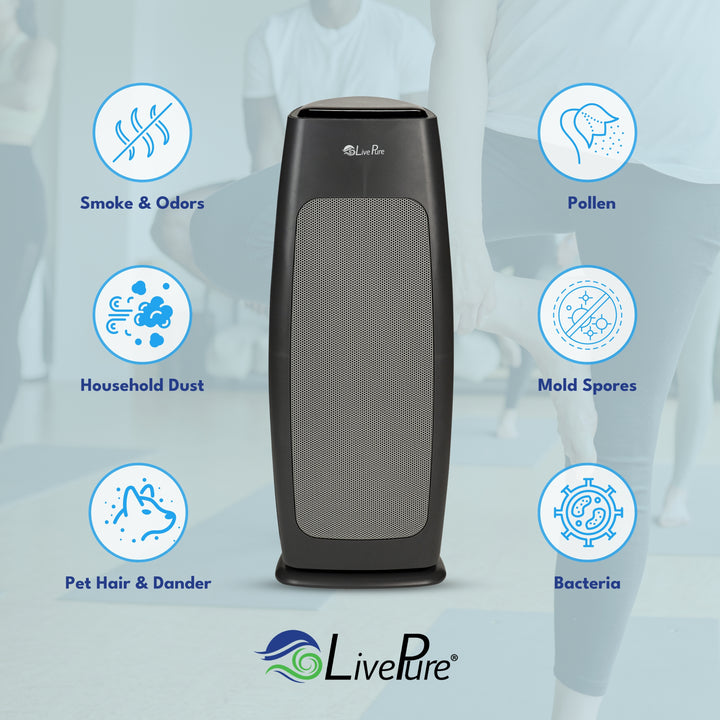 Sierra Series Digital Tall Tower Air Purifier with Permanent Filtration LP270THP