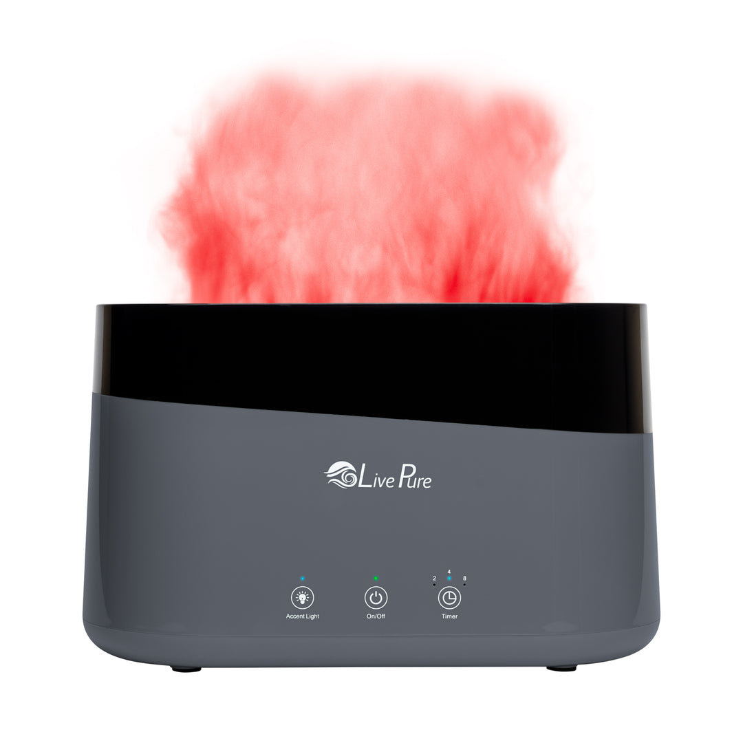 LivePure .75 L Aqua Flame Ultrasonic Humidifier