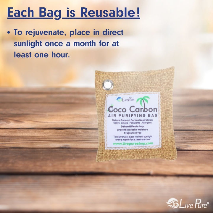 LivePure CocoCarbon Air Purifying Bags