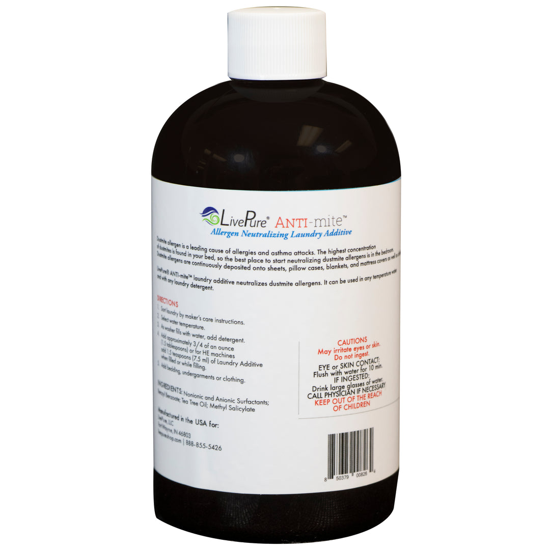 LivePure ANTI-Mite Allergen Removing Laundry Additive