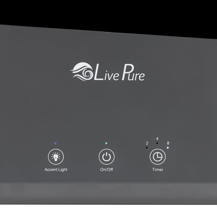 LivePure .75 L Aqua Flame Ultrasonic Humidifier