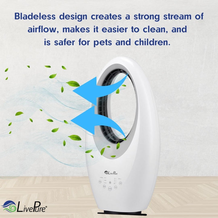 LivePure Oscillating Bladeless Vortex Fan