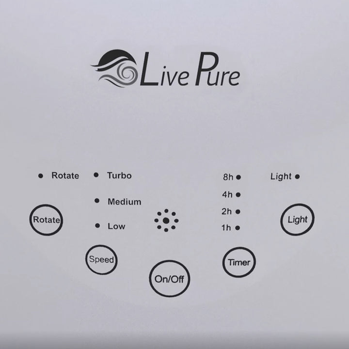 LivePure Bladeless Auto-Duster, Oscillating Fan w/Filter, LP1700FAP