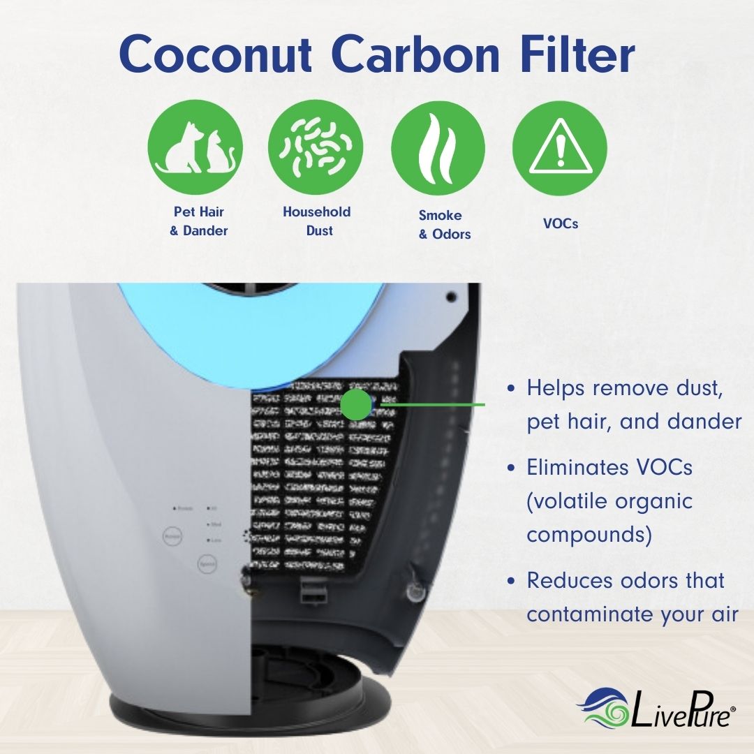 LivePure Bladeless Auto-Duster, Oscillating Fan w/Filter, LP1700FAP
