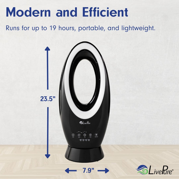 LivePure Bladeless Indoor/Outdoor Rechargeable Fan