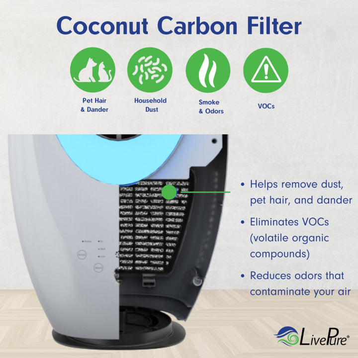 LivePure Oscillating Bladeless Fan with Filter & Aroma Tray, LP1800FAPA