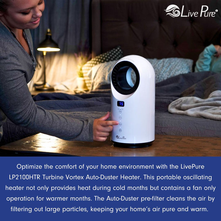 LivePure Turbine Vortex Auto-Duster Heater