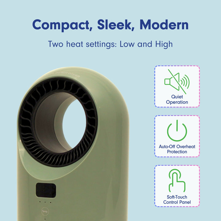LivePure Turbine Vortex Auto-Duster Heater,  Space Heater, Heaters for indoor use