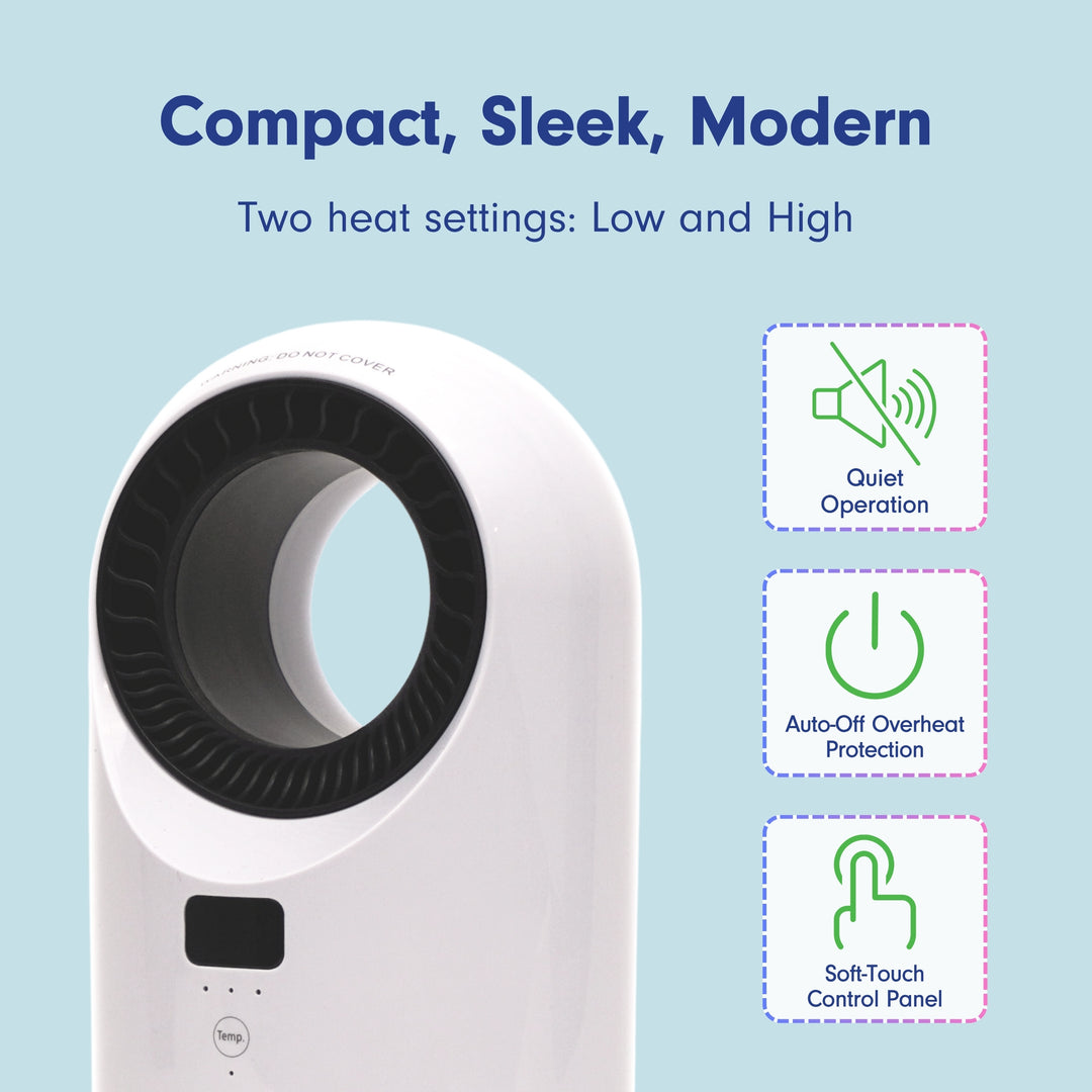 LivePure Turbine Vortex Auto-Duster Heater,  Space Heater, Heaters for indoor use