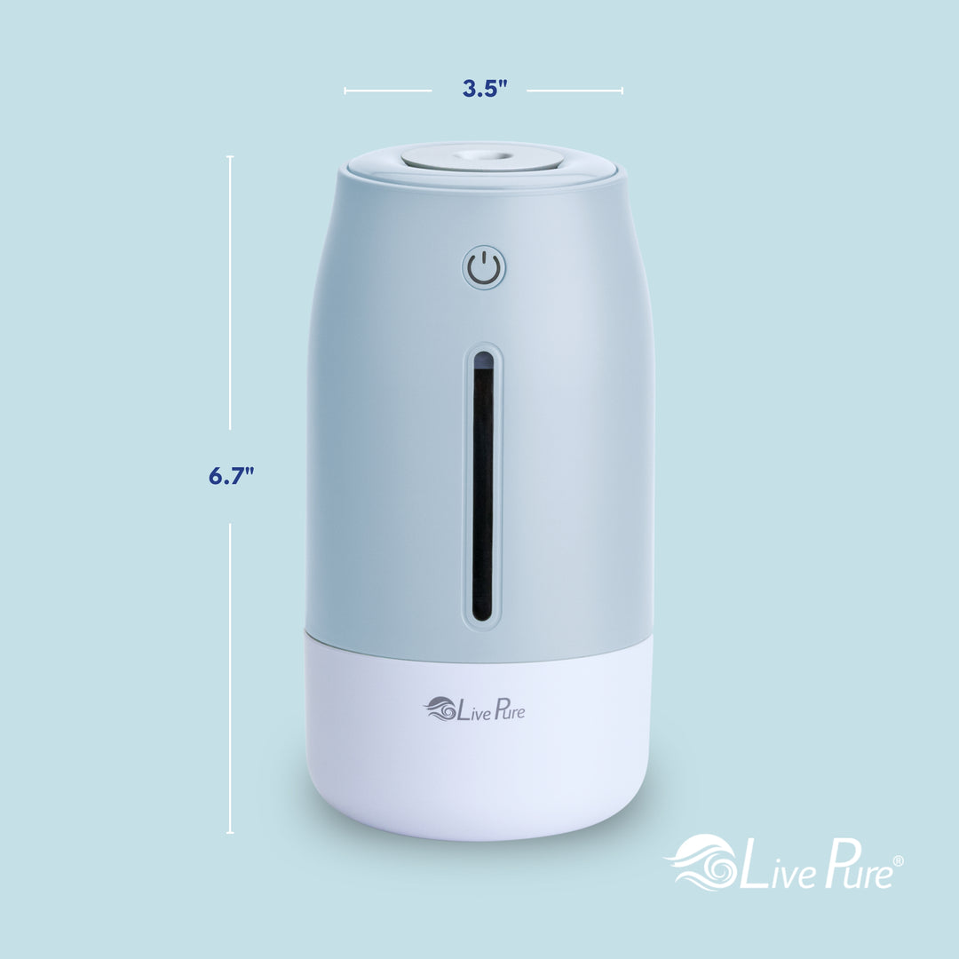 LivePure LP250 Aqua Glo Portable Cool Mist Humidifier.