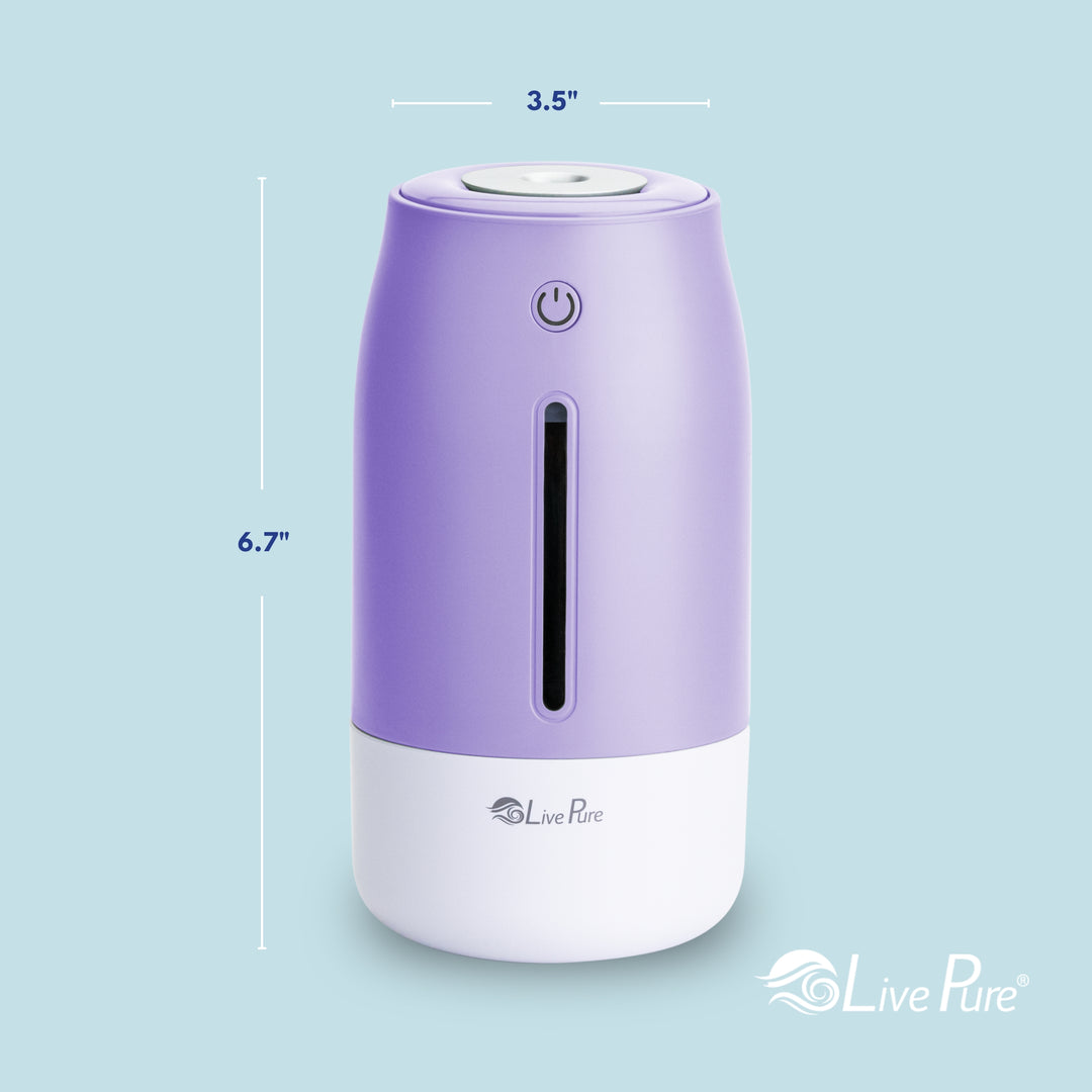 LivePure LP250 Aqua Glo Portable Cool Mist Humidifier.