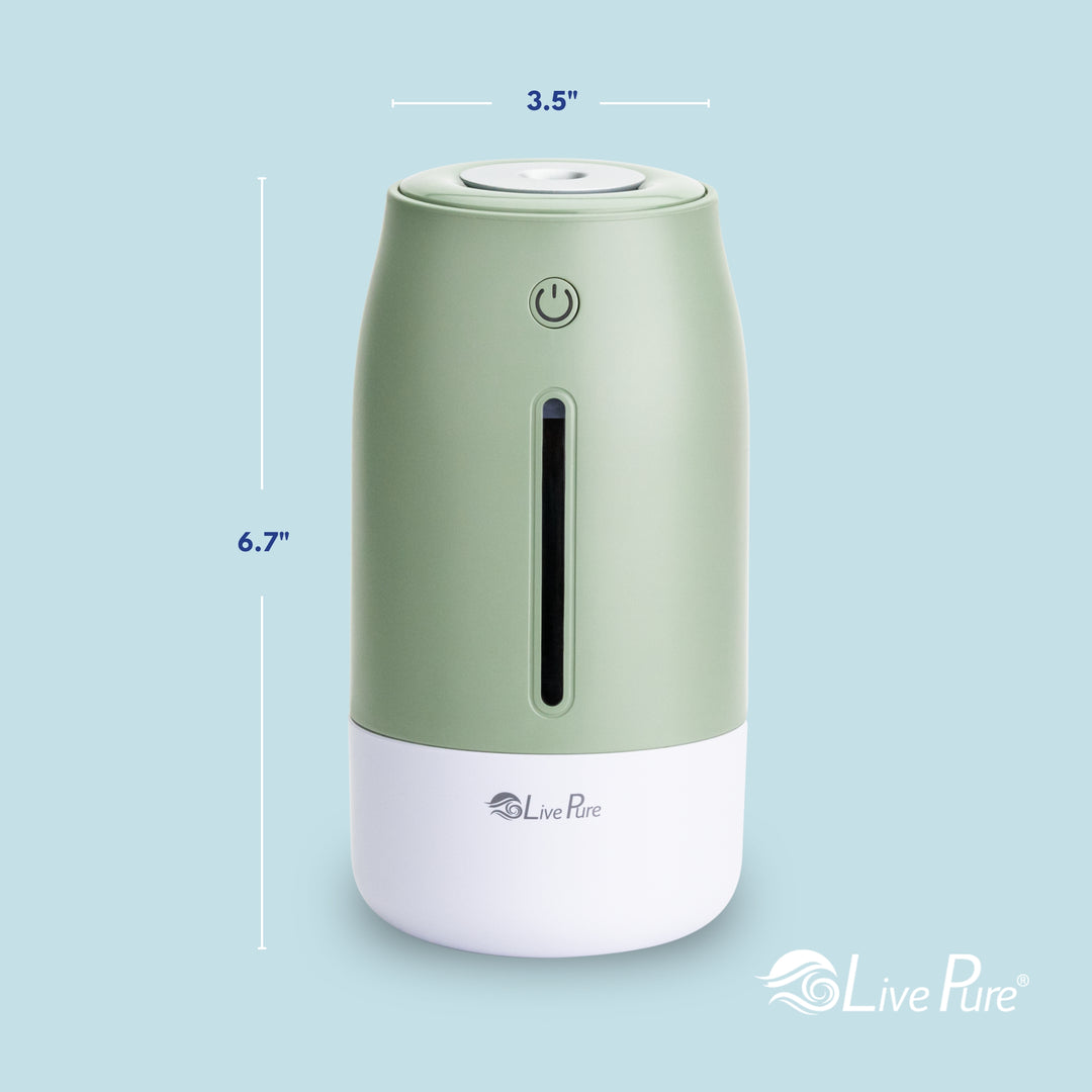 LivePure LP250 Aqua Glo Portable Cool Mist Humidifier.