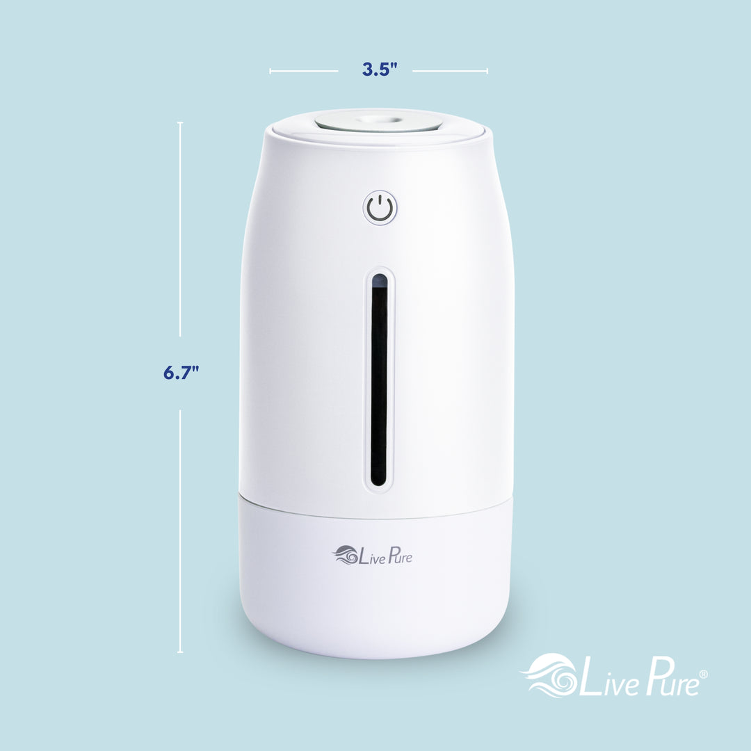 LivePure LP250 Aqua Glo Portable Cool Mist Humidifier.