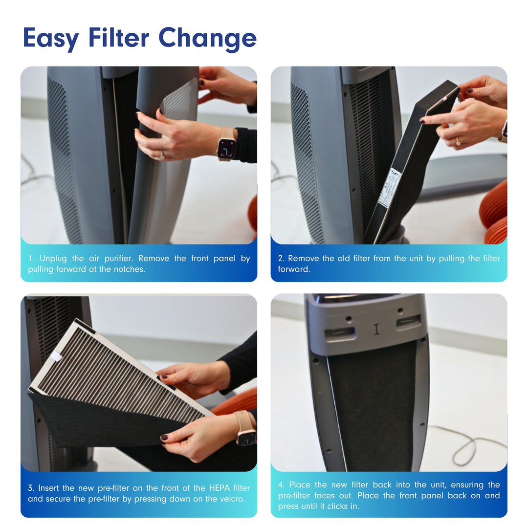 Sierra Series Digital Tall Tower Air Purifier with Permanent Filtration LP270THP