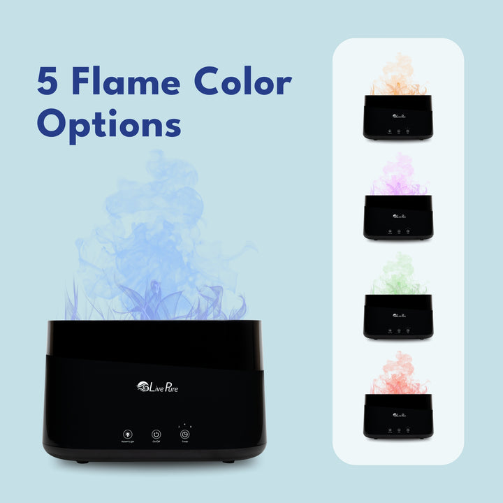 LivePure .75 L Aqua Flame Ultrasonic Humidifier