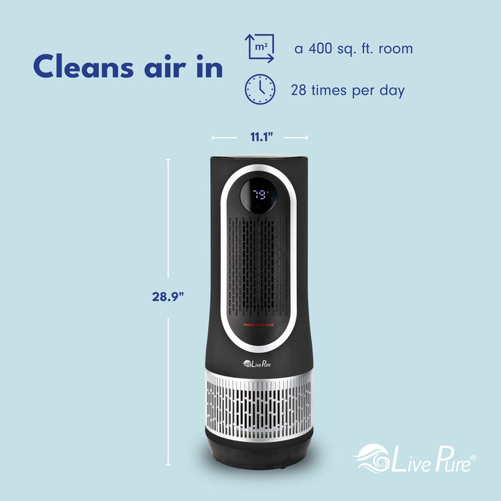 LivePure 3-in-1 Clean Heat Air Purifier/Heater, LP500APHTR