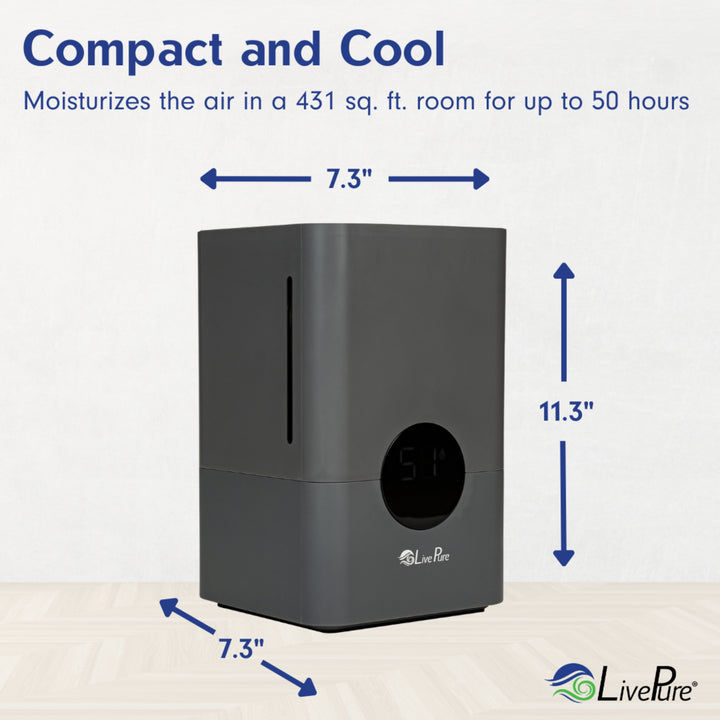 LivePure 1.2L Ultrasonic Cool Mist Humidifier