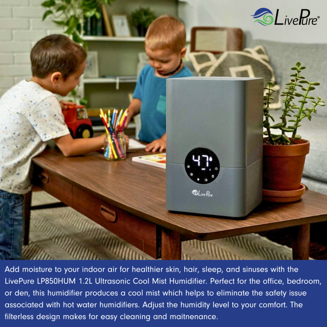 LivePure 1.2L Ultrasonic Cool Mist Humidifier