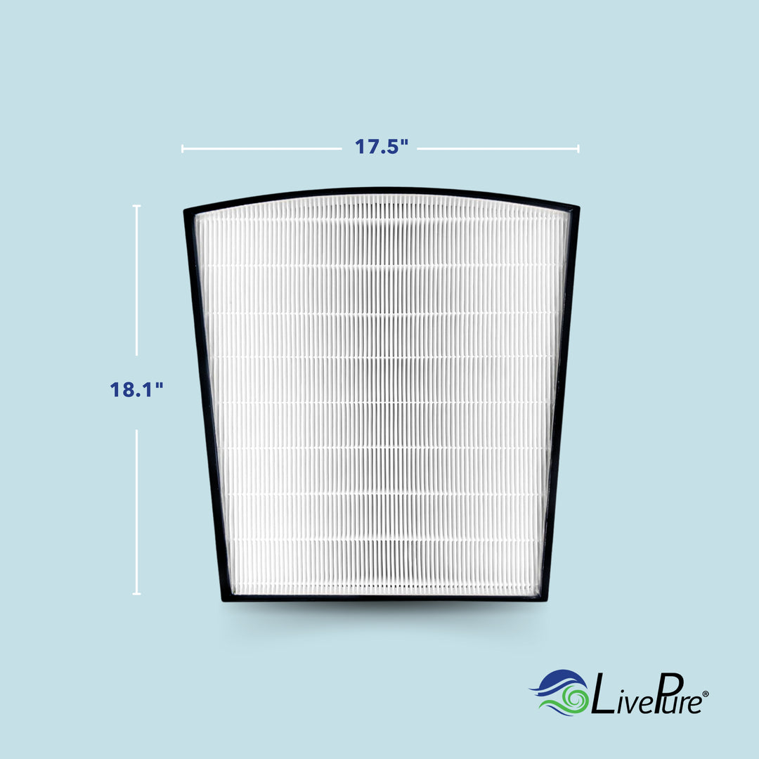 LivePure Bali Series True HEPA Replacement Filter, LP-HF550