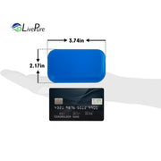 LivePure LP-UVS100 UV-Sanitizer, Credit Card Size Comparison