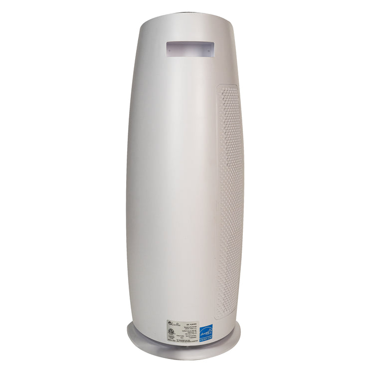 LivePure Sierra Series Digital Tall Tower Air Purifier with Permanent Filtration, White, Back