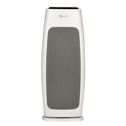 LivePure Sierra Series Digital Tall Tower Air Purifier with Permanent Filtration, White, Front