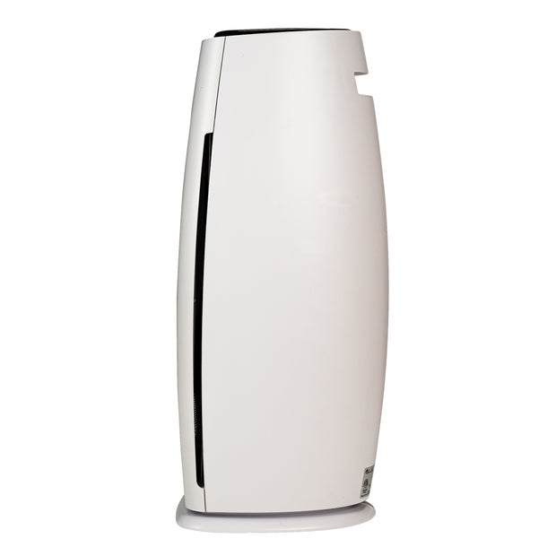 LivePure Sierra Series Digital Tall Tower Air Purifier with Permanent Filtration, White, Right