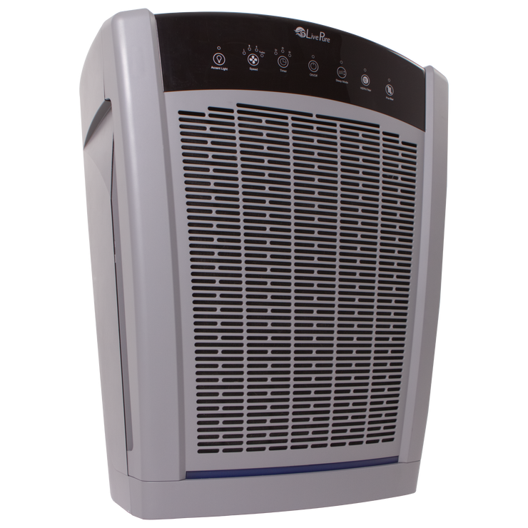 LivePure Bali Series Air Purifier LP550TH, True HEPA Filter, Multi Room Whole Home Capacity, Graphite