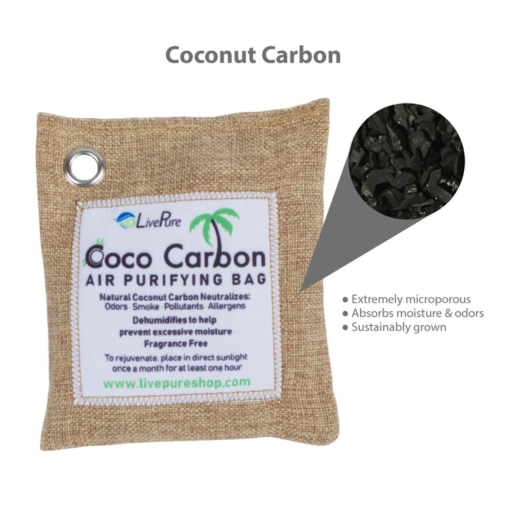 LivePure CocoCarbon Air Purifying Bags