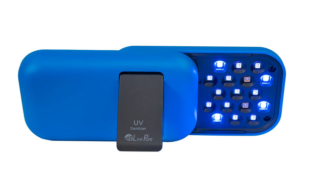 LivePure LP-UVS100 Portable UV-Sanitizer, Hero, Cobalt Blue 