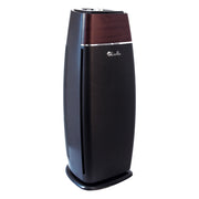 LivePure Sierra Series Tall Tower Air Purifier, True HEPA Filter, 200 square foot room, Mahogany and Slate Black